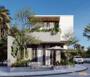 Dự án nhà phố đẹp kết hợp kinh doanh thương mại.