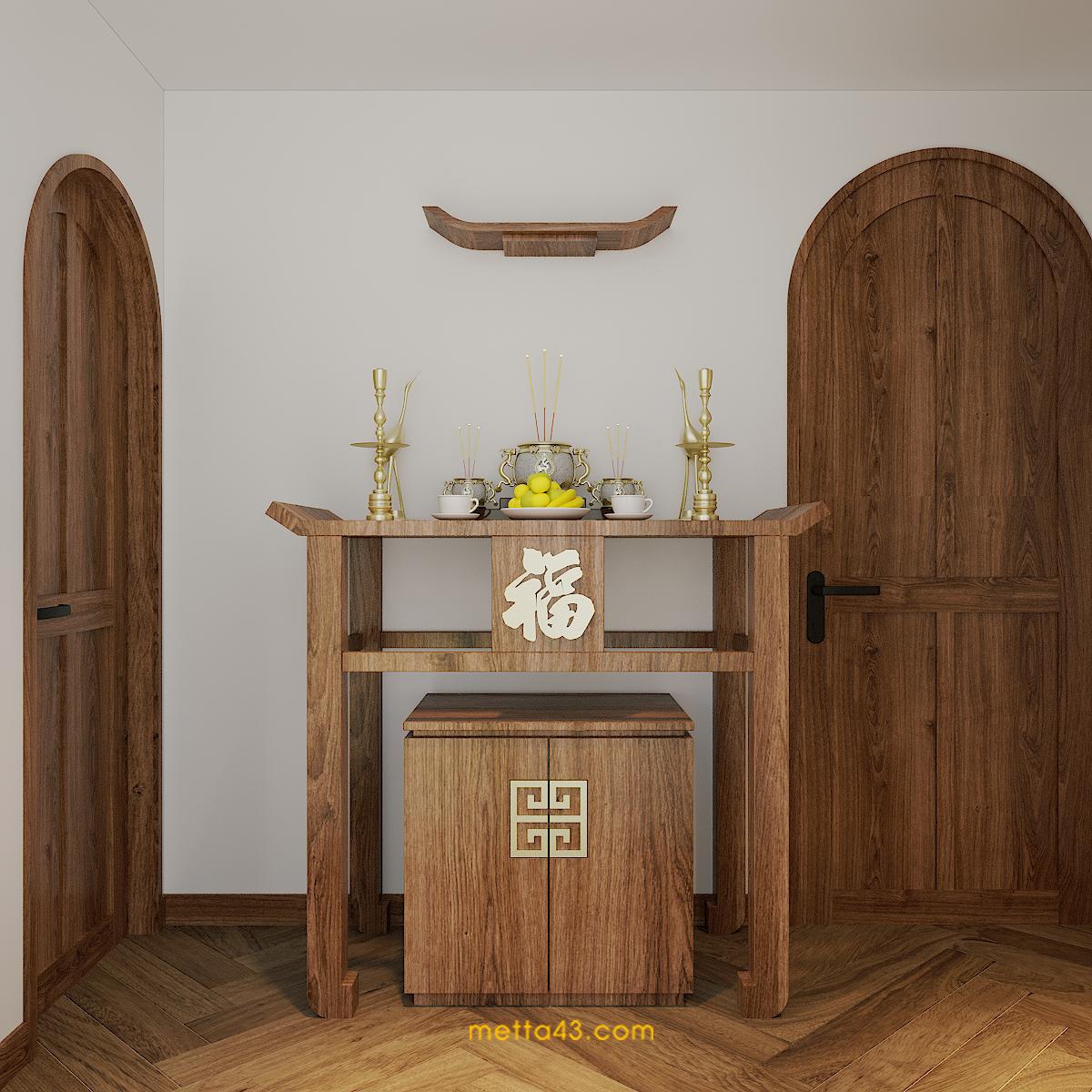 Phòng thờ - Thiết kế bởi Metta Studio
